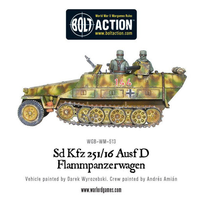 SD.KFZ 251/16 Flammpanzerwagen - Germany (Bolt Action)