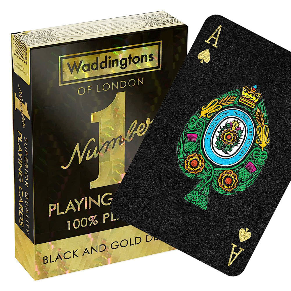 Waddingtons Black & Gold Jack Playing Cards