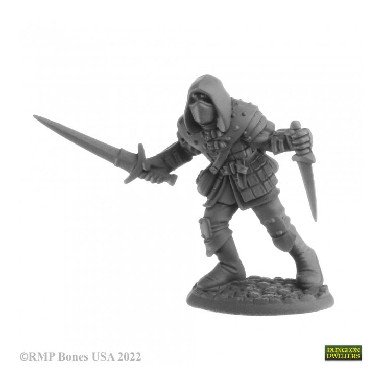 07060 Naus Waghalter Human Rogue RPG Mini - Bones USA