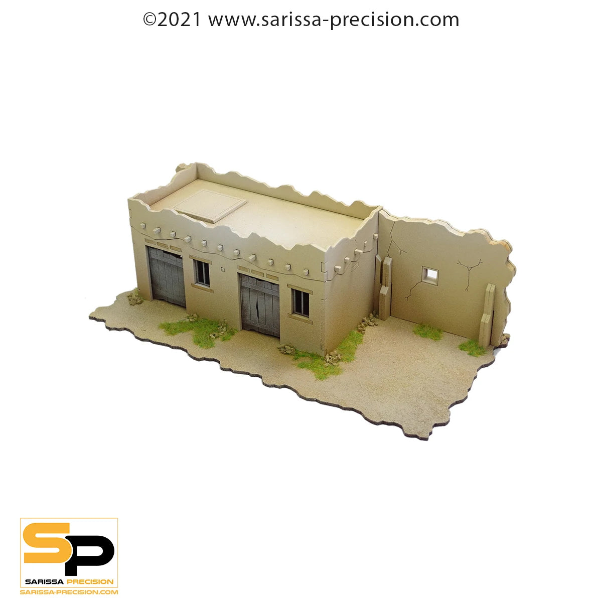 Alamo West Wall Building Wild West MDF Scenery