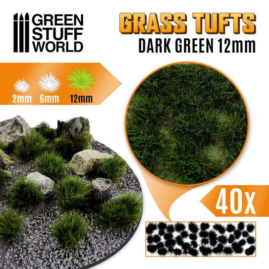 Grass Tufts XL - Dark Green - 13...