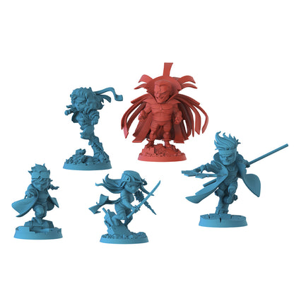 Marvel United Blue Team Xmen Miniatures