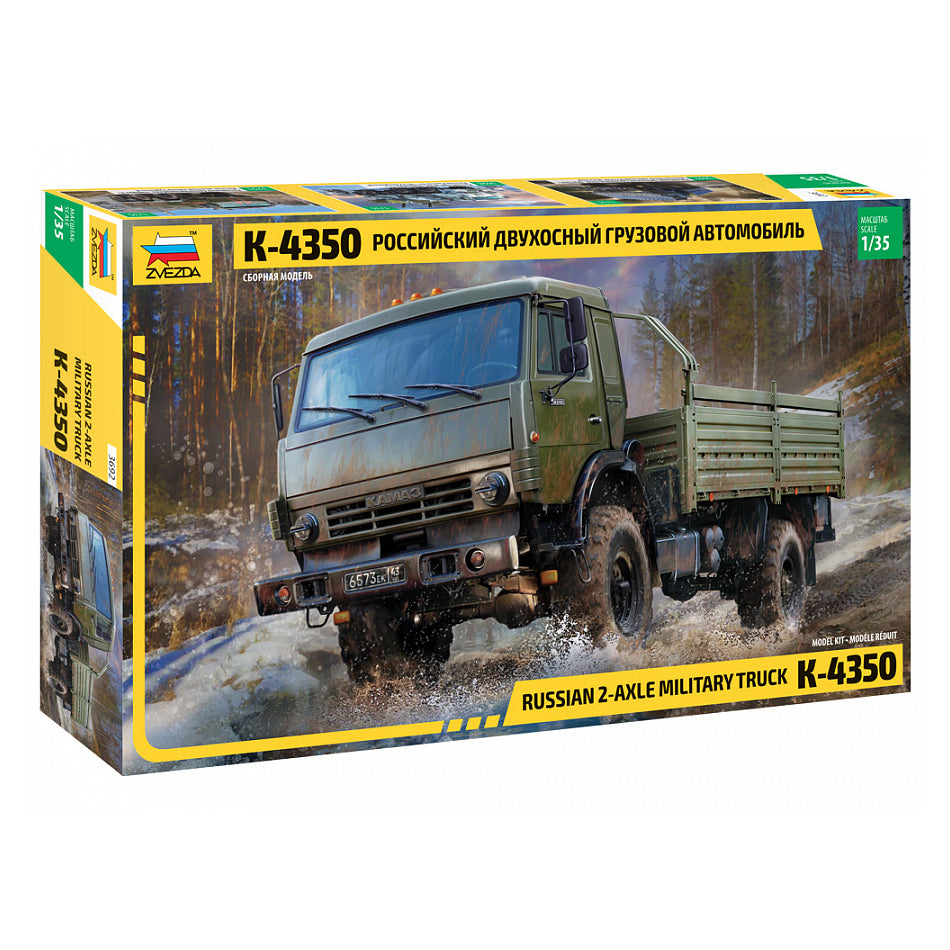 Russian 2 Axle K-4350 Truck - Zvezda 1/35 Scale Model