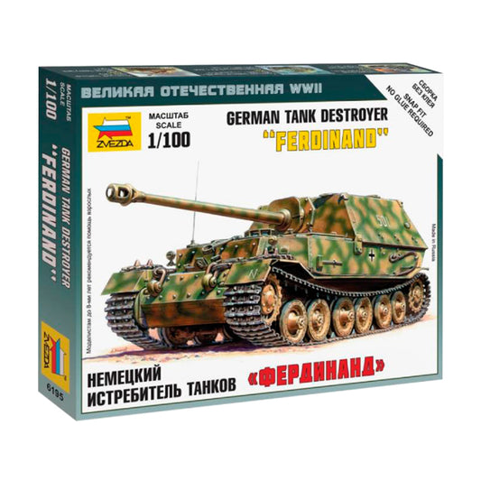 German Tank Destroyer 'Ferdinand' - Zvezda 1/100 Scale Model