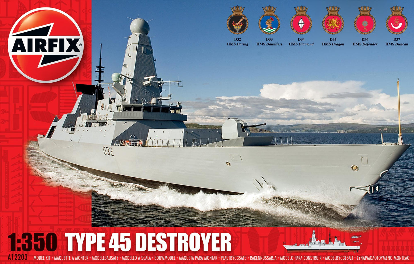 Airfix - Type 45 Destroyer 1:350