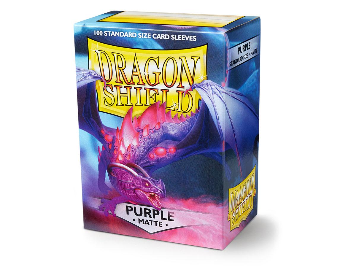 Dragon Shield Purple Matte– 100 Standard Size Card Sleeves