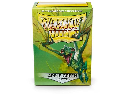 Dragon Shield Apple Green Matte– 100 Standard Size Card Sleeves