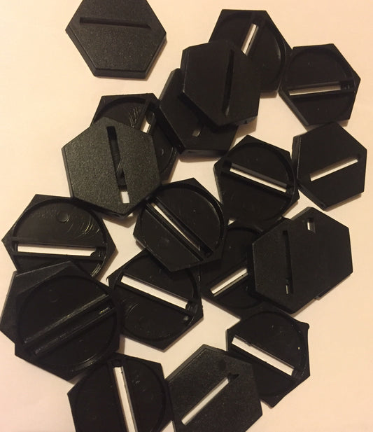 Miniature Bases: 25mm hex slotte...