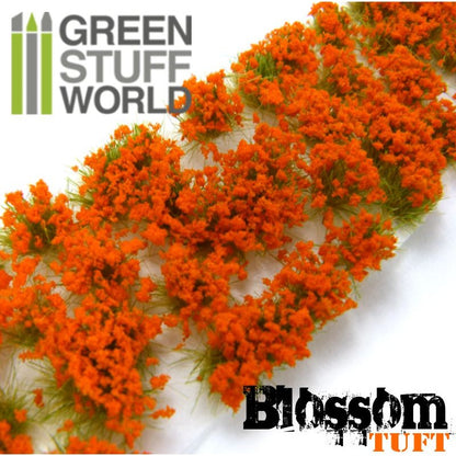 Blossom Tufts - Orange Flowers - 6mm - Green Stuff World -9281