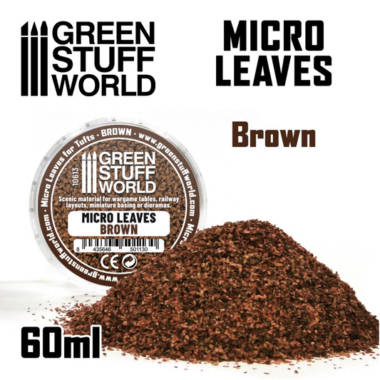 Micro Leaves -Brown - Green Stuff World 