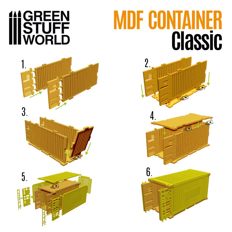 Classic Shipping Container - MDF Terrain (10319) - Green Stuff World