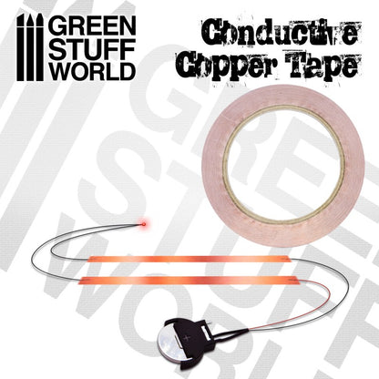 Conductive Copper Tape 3mm x 20m (2165) - Green Stuff World