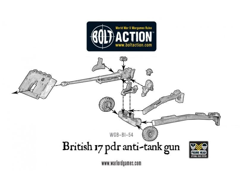 British Army 17 pdr Anti-Tank Gun - WGB BI 54