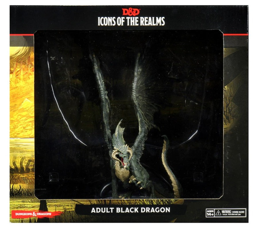 Adult Black Dragon Premium Figure -D&D Icons of the Realms - 96021