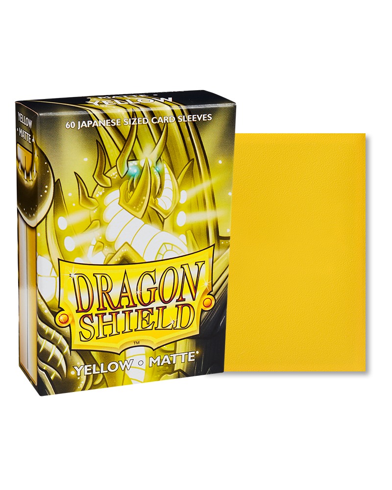 Dragon Shield Yellow Matte Japanese Size Sleeves x60