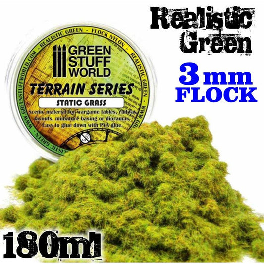 Flock Nylon Realistic Green - 3m...