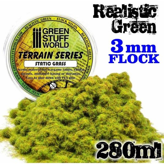 Flock Nylon Realistic Green - 3m...