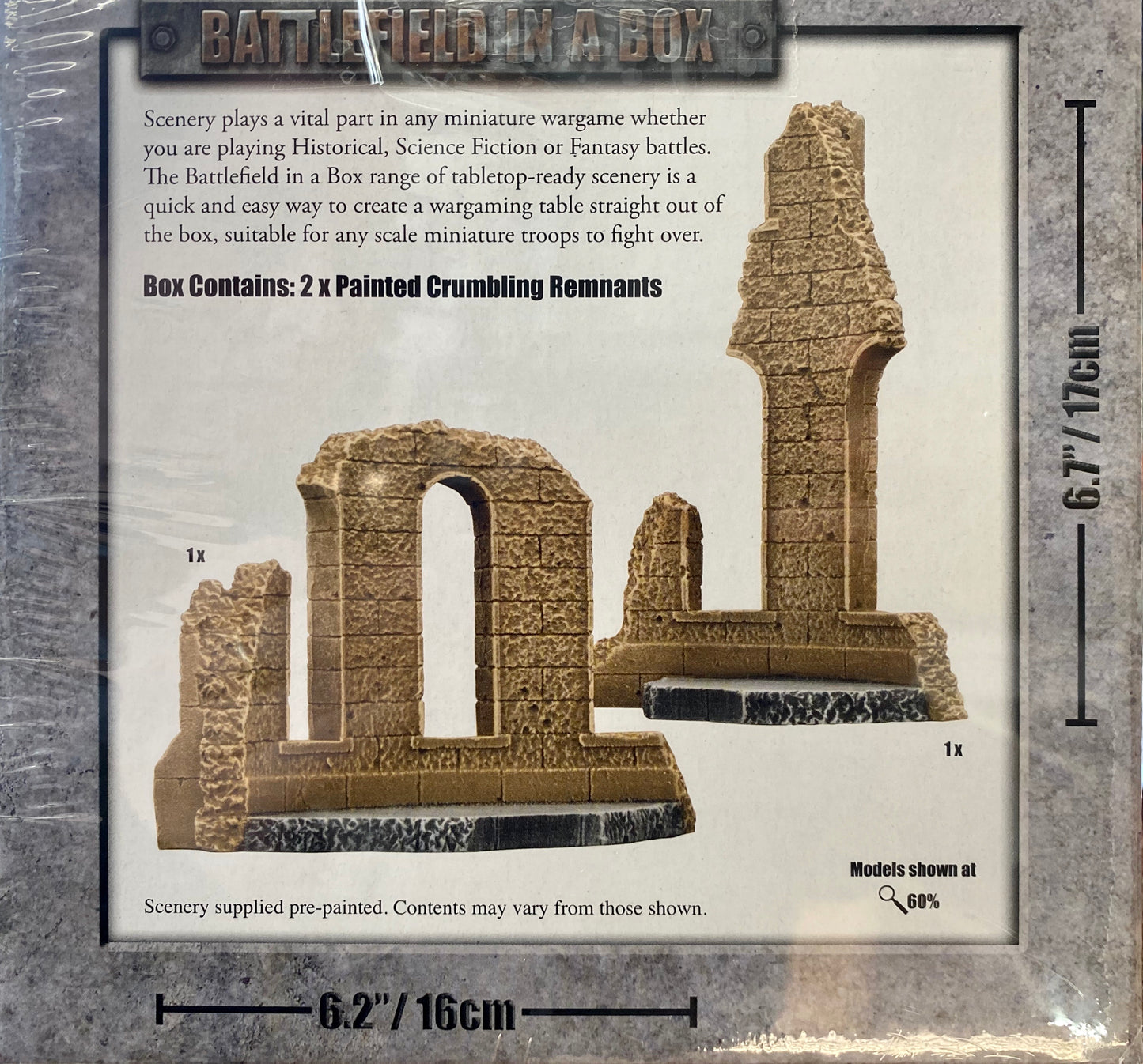 Battlefield in a Box: Crumbling Remnants Sandstone (BB616)