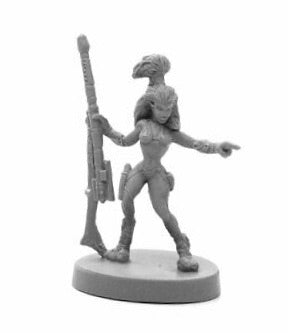 49027 - Andromdedan Female Hunter (Bones Black) :www.mightylancergames.co.uk 