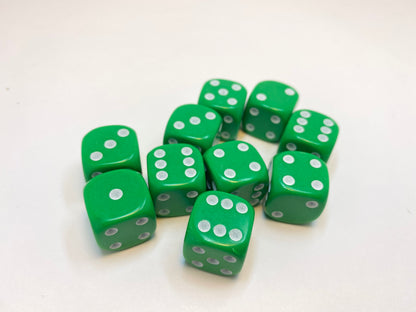 Green - 10 x 16mm D6 (16GD6A)