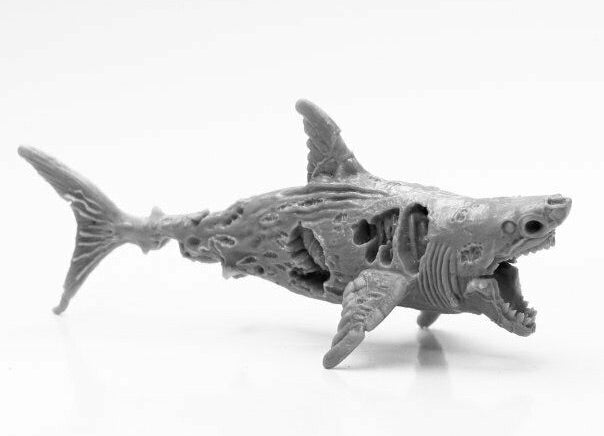 44112 - Zombie Shark (Bones Black) :www.mightylancergames.co.uk 