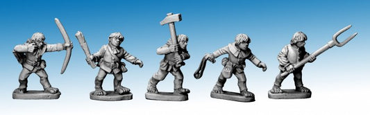 Halfling Militia II - HF04 - Copplestone Castings