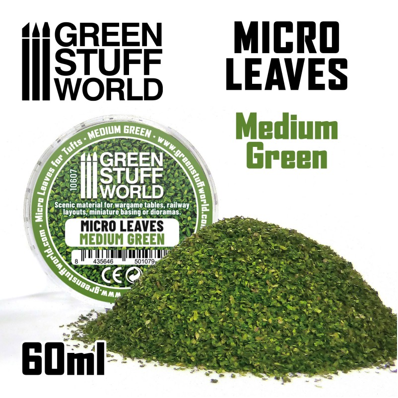 Micro Leaves -Medium Green - Green Stuff World