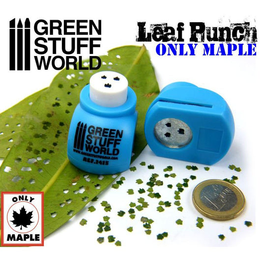 Leaf Punch - Medium Blue - Green...