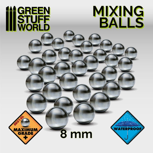 Mixing Paint Steel Bearing Balls...