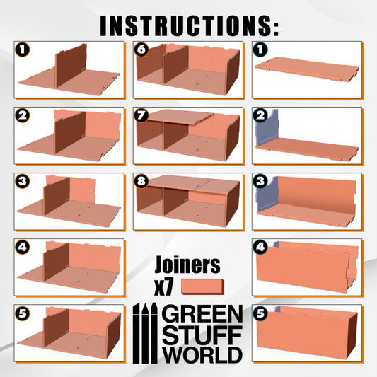 Paint Rack Modular Set 3x Drawer...