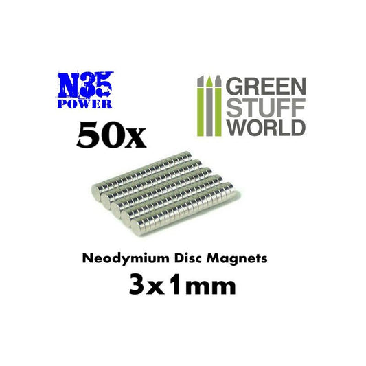 Neodymium Magnets 3x1mm - 50 uni...