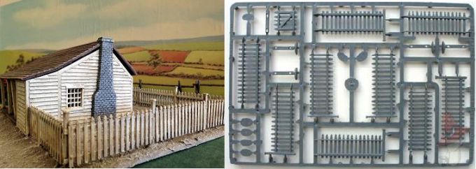 Picket Fencing - Brown (Renedra) :www.mightylancergames.co.uk