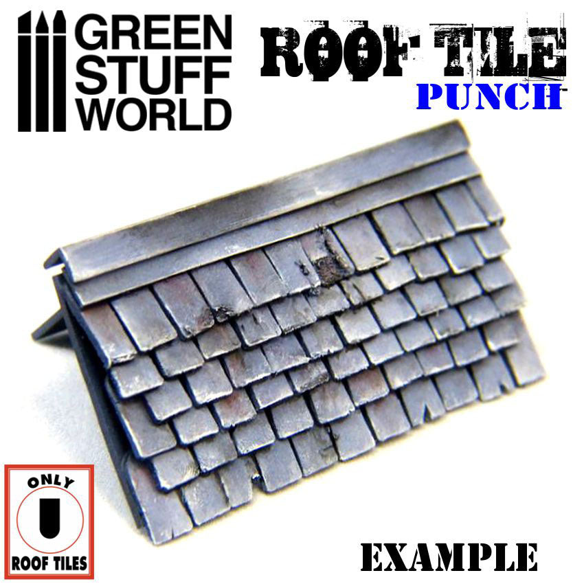 Roof Tile Punch - Dark Grey - Green Stuff World 1417