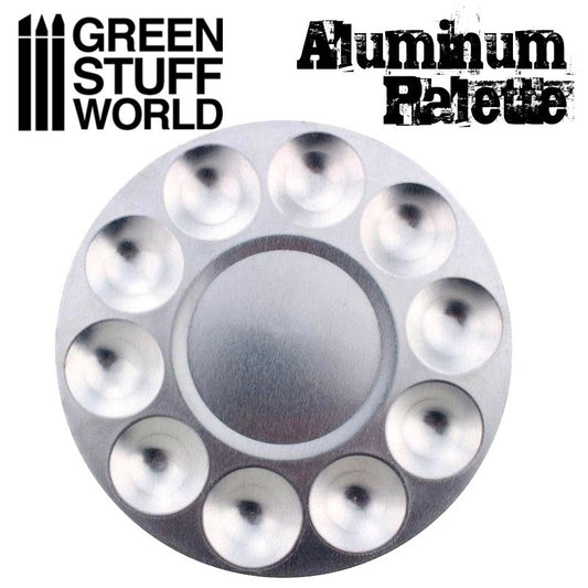 Round Aluminium Mixing Palette -...