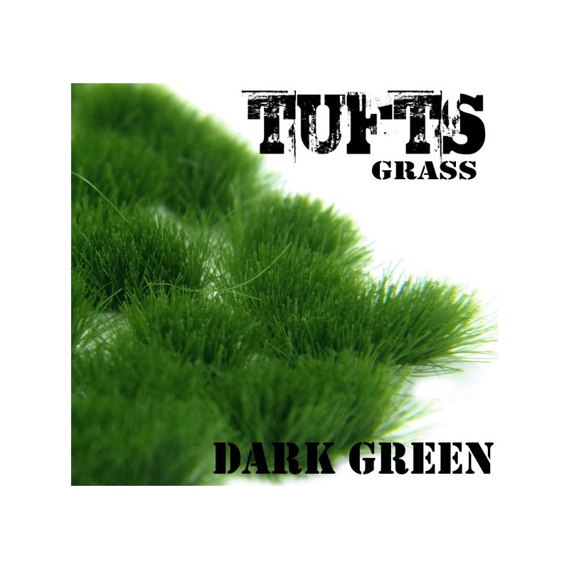 Dark Green Grass Tufts 6mm - Green Stuff World