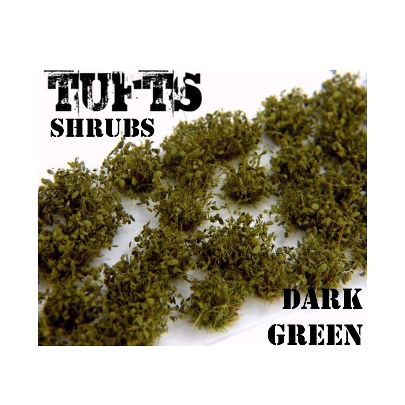 Shrub Tufts - DARK GREEN- 1306 - Green Stuff World