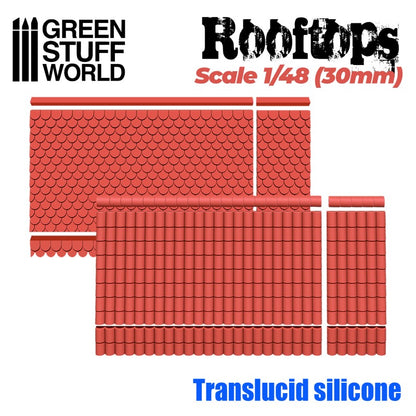  Rooftops Silicone Moulds 1/48- Green Stuff World - 2198