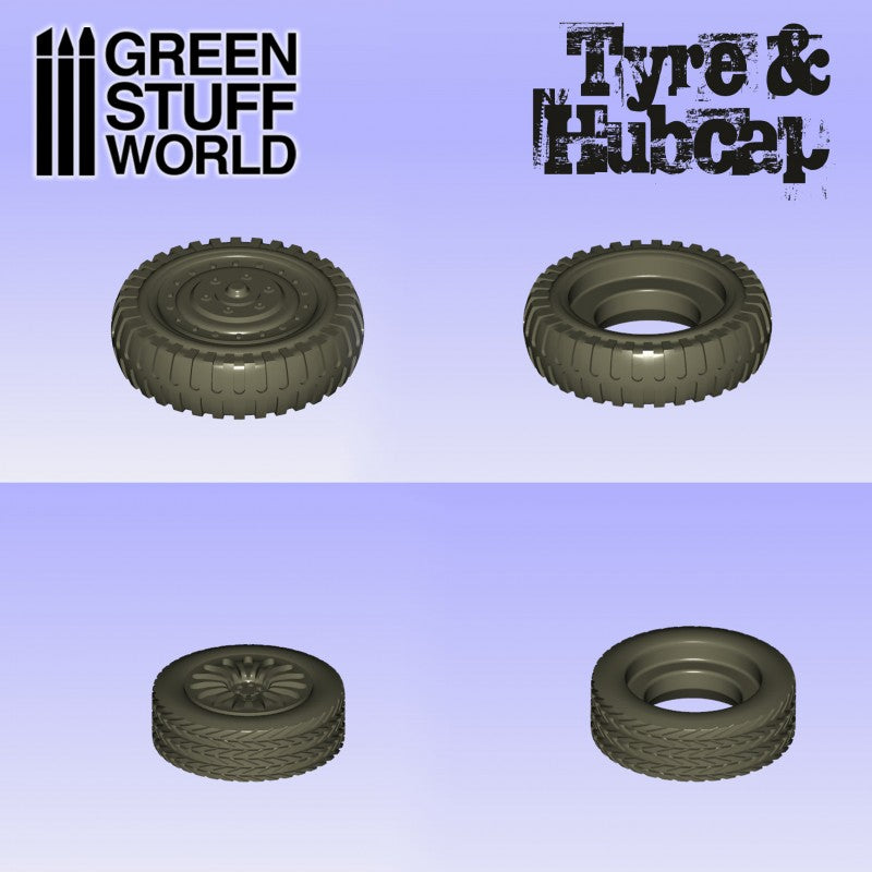 Silicone moulds - Tyres and Hubcaps-2042- Green Stuff World