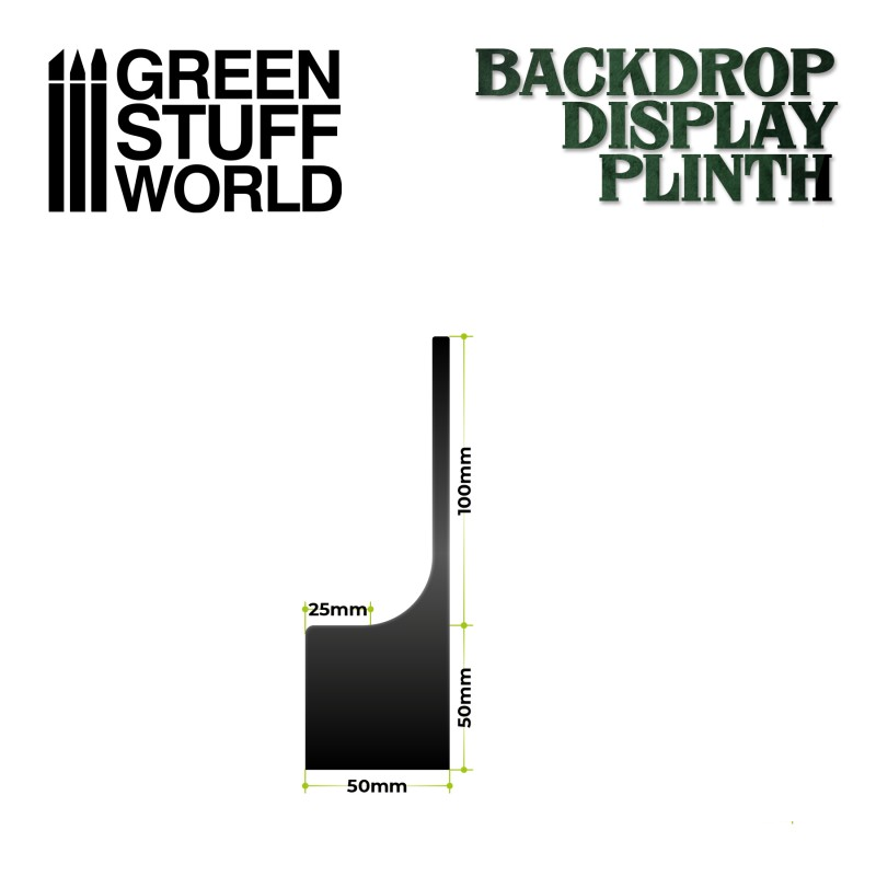 10cm Backdrop Display Plinth - Green Stuff World