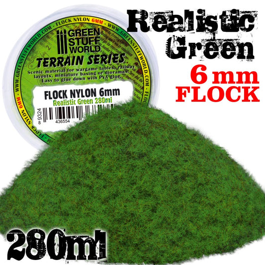 Flock Nylon Realistic Green - 6m...