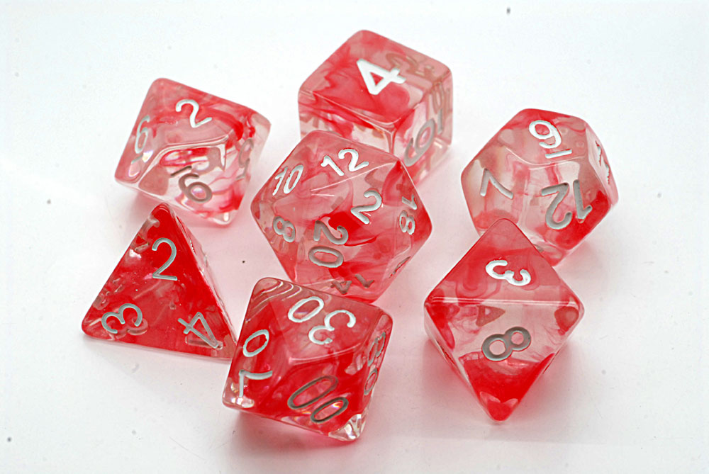 Storm D20 Poly Dice set - Red