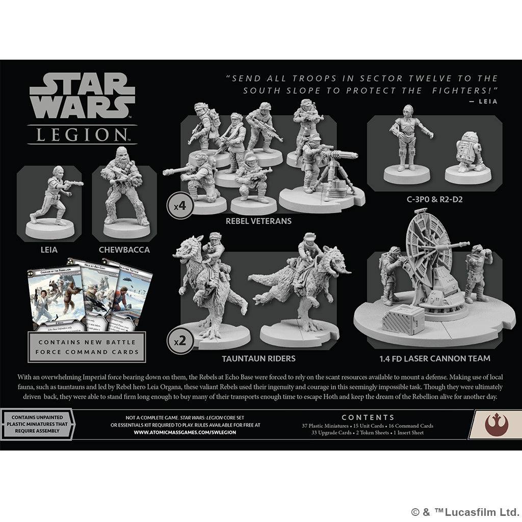 Echo Base Defenders Rebel Alliance Army - Star Wars Legion