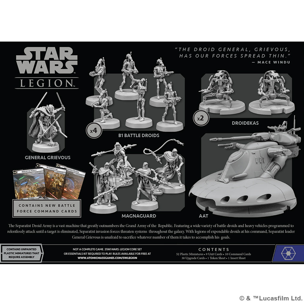 Separatist Invasion Force - Star Wars Legion