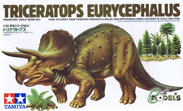 TRICERATOPS EURYCEPHALUS - Tamiya (1/35) Model Kit