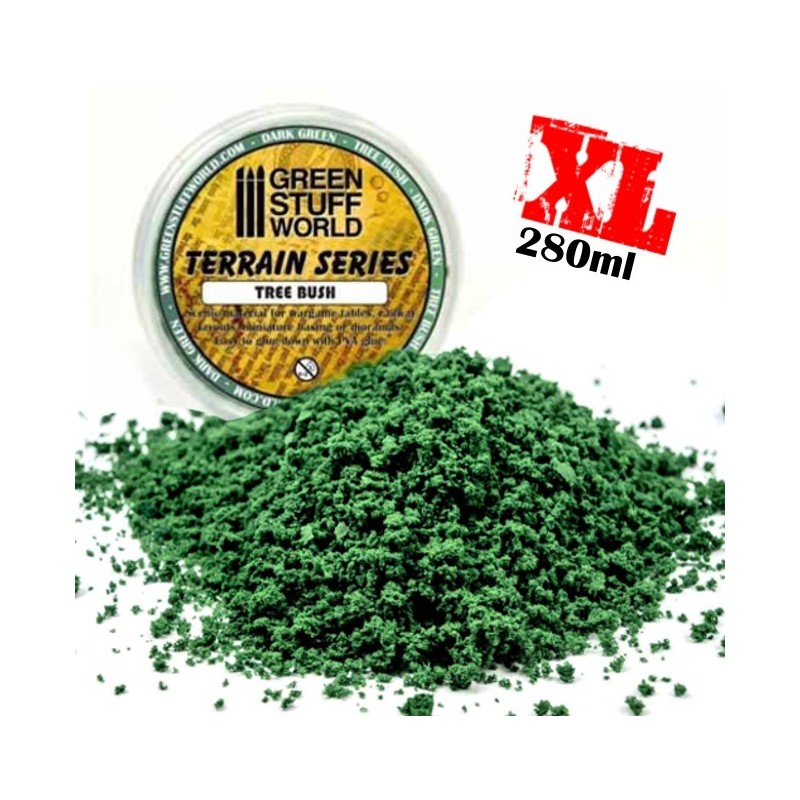 Tree Bush Foliage - Dark Green - 280 ml - Green Stuff World -9071