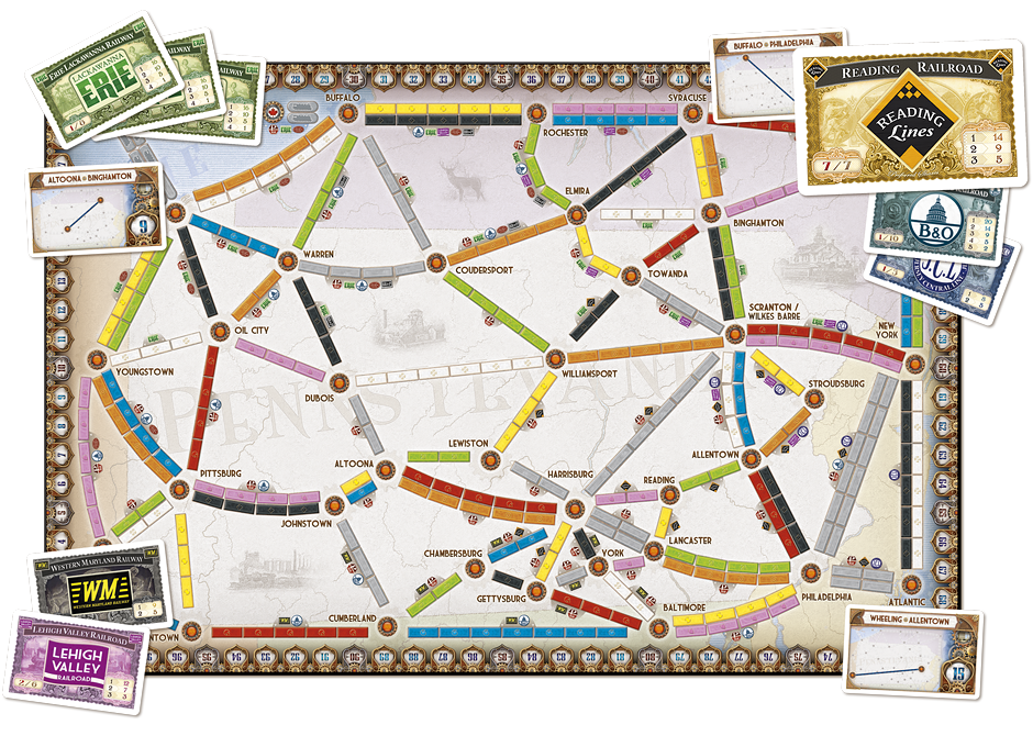 Ticket to Ride - United Kingdom & Pennsylvania: www.mightylancergames.co.uk