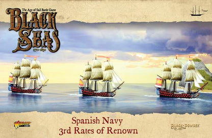 Spanish Navy 3rd Rates of Renown (Black Seas) :www.mightylancergames.co.uk 