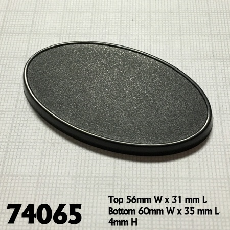 74065: 60mm x 35mm Oval Gaming B...