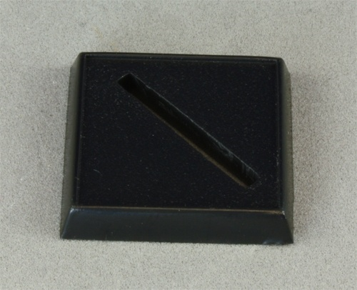  1" Square Plastic Base, Universal Slot 