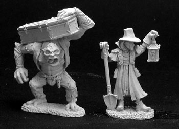 02845: Townsfolk VI: Gravedigger & Henchman by Bobby Jackson: www.mightylancergames.co.uk